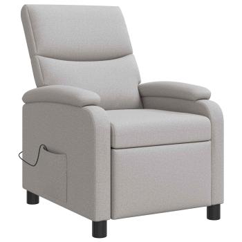 Massage Relaxsessel Wolkengrau Stoff