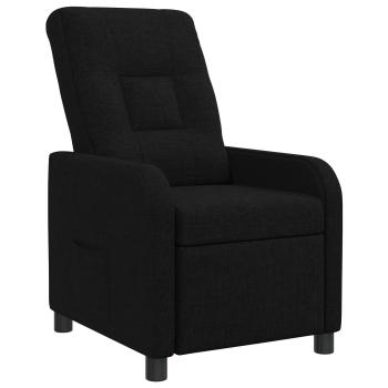 Liegesessel Schwarz Stoff