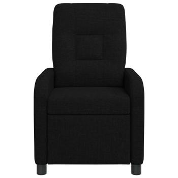 Liegesessel Schwarz Stoff