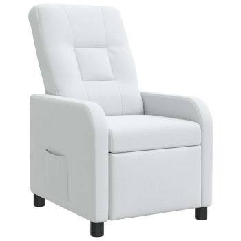 ARDEBO.de - Liegesessel Weiß Stoff