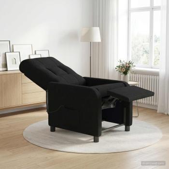 ARDEBO.de - Massage Relaxsessel Schwarz Stoff