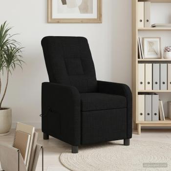 Massage Relaxsessel Schwarz Stoff
