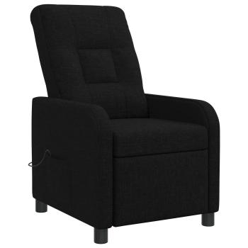 Massage Relaxsessel Schwarz Stoff