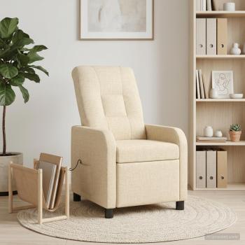 ARDEBO.de - Massage Relaxsessel Creme Stoff
