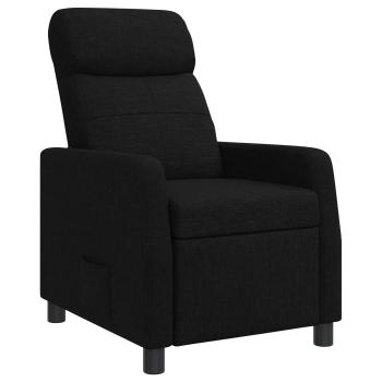 Liegesessel Schwarz Stoff