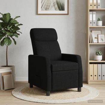 Liegesessel Schwarz Stoff
