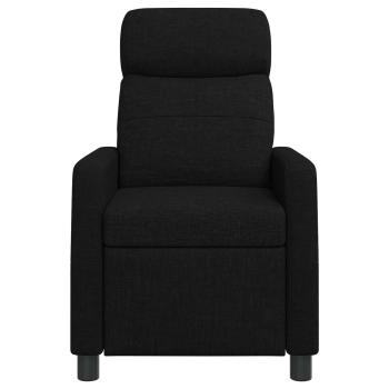 Liegesessel Schwarz Stoff