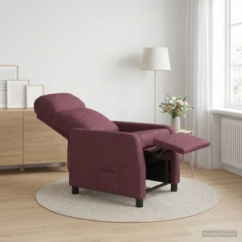 ARDEBO.de - Liegesessel Lila Stoff