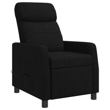 Massage Relaxsessel Schwarz Stoff