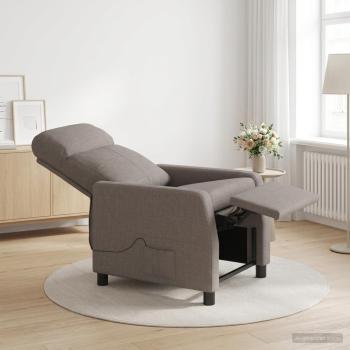 ARDEBO.de - Massage Relaxsessel Taupe Stoff