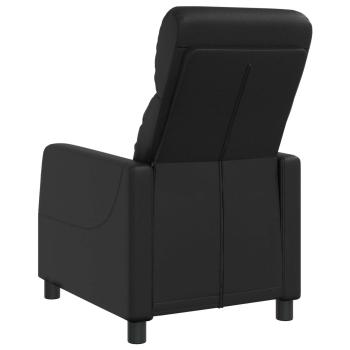 Liegesessel Schwarz Kunstleder
