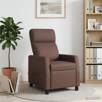 ARDEBO.de - Massage Relaxsessel Braun Kunstleder