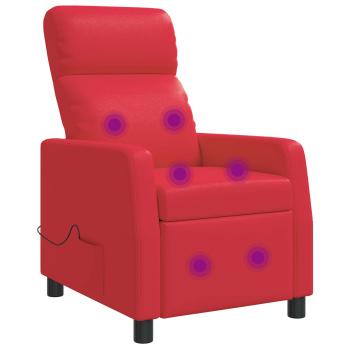 ARDEBO.de - Massage Relaxsessel Rot Kunstleder