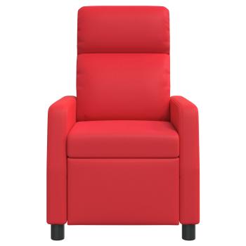 Massage Relaxsessel Rot Kunstleder