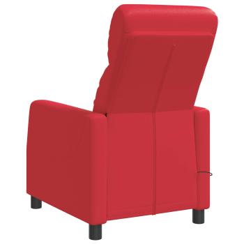 Massage Relaxsessel Rot Kunstleder