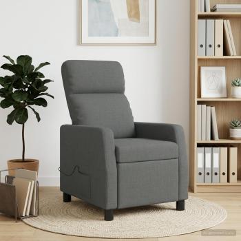 ARDEBO.de - Massage Relaxsessel Dunkelgrau Stoff