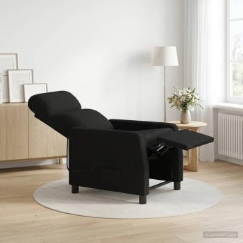 ARDEBO.de - Massage Relaxsessel Schwarz Stoff