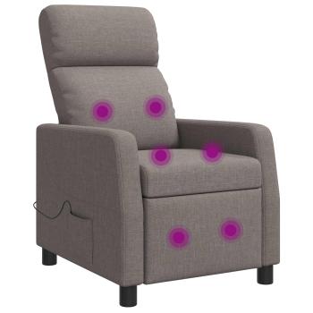 ARDEBO.de - Massage Relaxsessel Taupe Stoff
