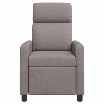 Massage Relaxsessel Taupe Stoff