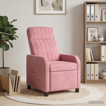 Liegesessel Rosa Samt (V)