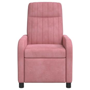 Liegesessel Rosa Samt (V)