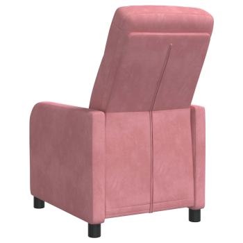 Liegesessel Rosa Samt (V)