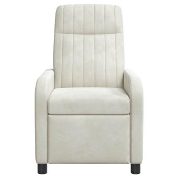 Massage Relaxsessel Creme Samt (V)