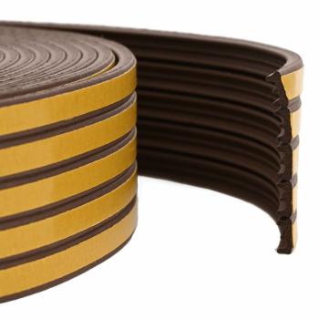 ARDEBO.de - Selbstklebende Fensterdichtung Braun 9 x 4 mm 25 m