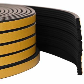 ARDEBO.de - Selbstklebende Fensterdichtung Schwarz 8 x 3 mm 100 m