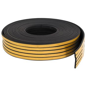 Selbstklebende Fensterdichtung Schwarz 10 x 4 mm 100 m
