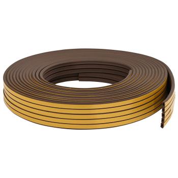 Selbstklebende Fensterdichtung Braun 10 x 6 mm 12 m
