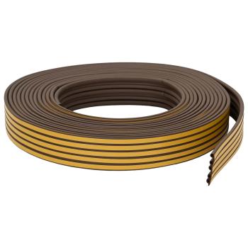 Selbstklebende Fensterdichtung Braun 9 x 6 mm 25 m