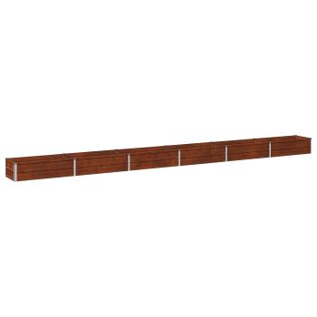 Hochbeet im Garten Wetterfeststahl 480 x 40 x 24 cm Stahl