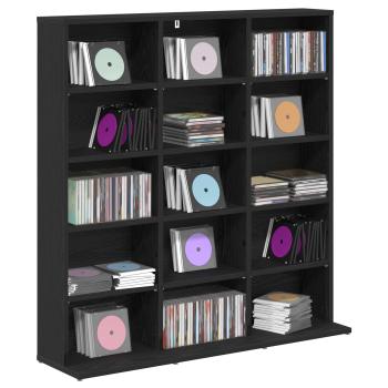 CD Regal Schwarze Eiche 96 x 23,5 x 97,5 cm Holzwerkstoff
