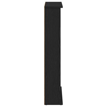 CD Regal Schwarz Eichen-Optik 60 x 17 x 92 cm Holzwerkstoff