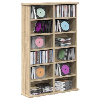CD Regal Sonoma-Eiche 60 x 17 x 92 cm Holzwerkstoff