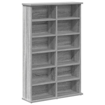 CD Regal Sonoma-Grau 60 x 17 x 92 cm Holzwerkstoff