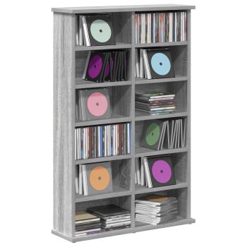CD Regal Sonoma-Grau 60 x 17 x 92 cm Holzwerkstoff