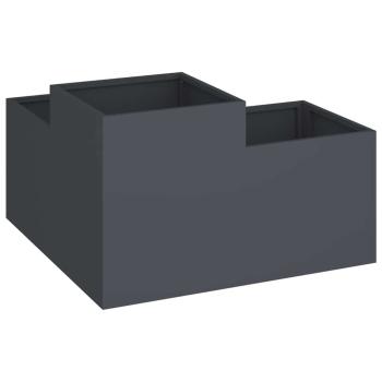 Gartenblumentopf Anthrazit 80 x 80 x 48 cm Stahl