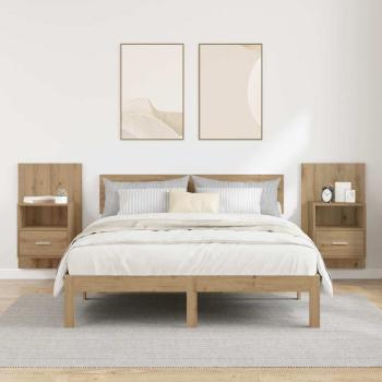 Nachttisch 2 stk. Artisan-Eiche 50 x 32.5 x 80cm Holzwerkstoff