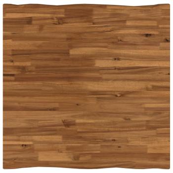 60 x 55 x 75 cm Massivholz Akazie Natürlich und Schwarz