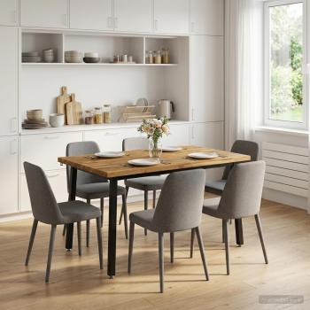 ARDEBO.de - 90 x 55 x 75 cm Massivholz Akazie Weiß und Schwarz Rechtwinklig