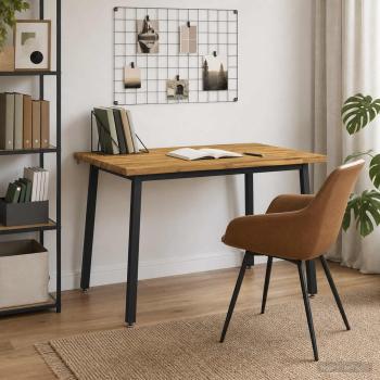 120 x 80 x 75 cm Massivholz Akazie Weiß und Schwarz