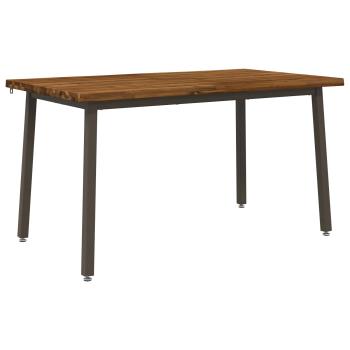 120 x 90 x 75 cm Massivholz Akazie Natur und Kaffee