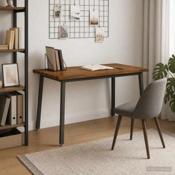 120 x 90 x 75 cm Massivholz Akazie Natur und Kaffee