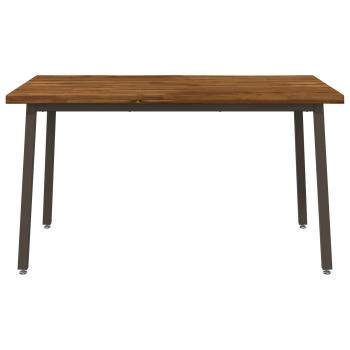 120 x 90 x 75 cm Massivholz Akazie Natur und Kaffee