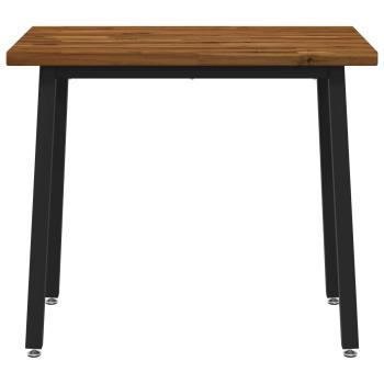 90 x 55 x 75 cm Massivholz Akazie Nat?rlich und Schwarz