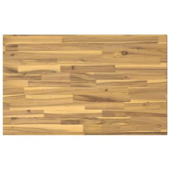 90 x 55 x 75 cm Massivholz Akazie Weiß und Schwarz Rechtwinklig