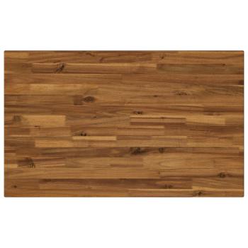 110 x 55 x 75 cm Massivholz Akazie Natürlich und Schwarz