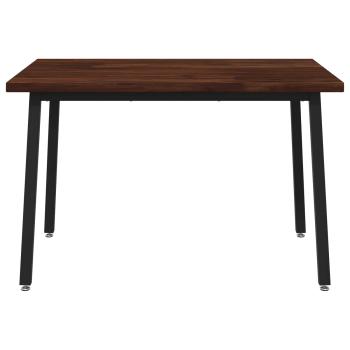 120 x 70 x 75 cm Massivholz Akazie Dunkelbraun und Schwarz